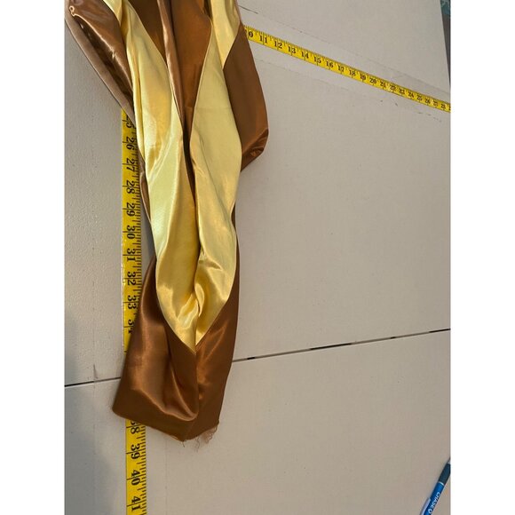 Vintage Fifth Avenue Collegiate Gown Academic Robe Gold Hood Size 52 - Picture 8 of 8